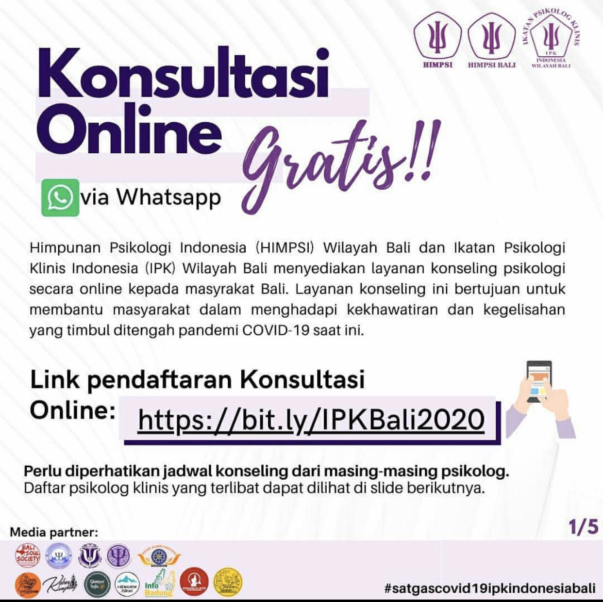 Konsultasi Psikologi Online Gratis Homecare