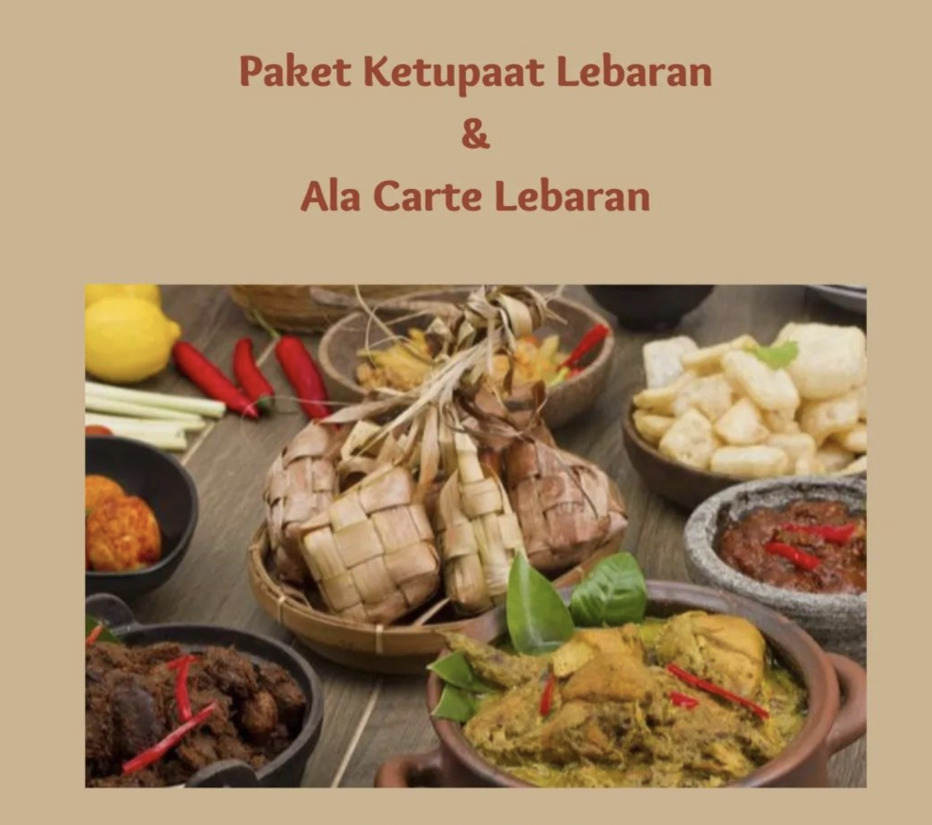 10 Catering Lebaran Di Bandung Yang Terima Pesanan Menu Idul Fitri